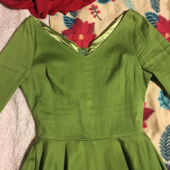 Havana Nights Dress Olive Pinup Girl Clothing - Picture 3 of 5